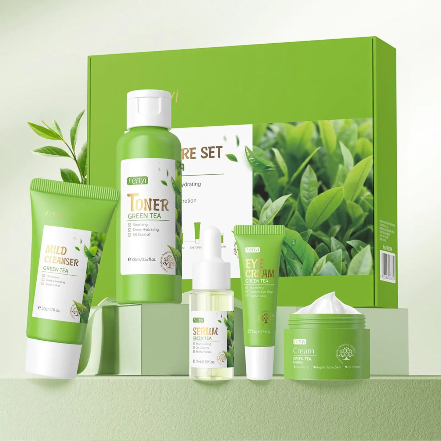 Green Tea Glow 5-in-1 Skincare Set